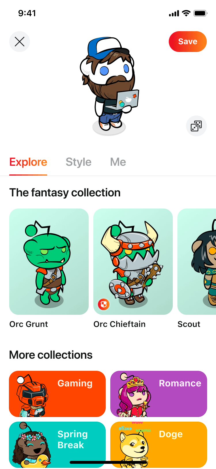 The Reddit Avatar Builder.